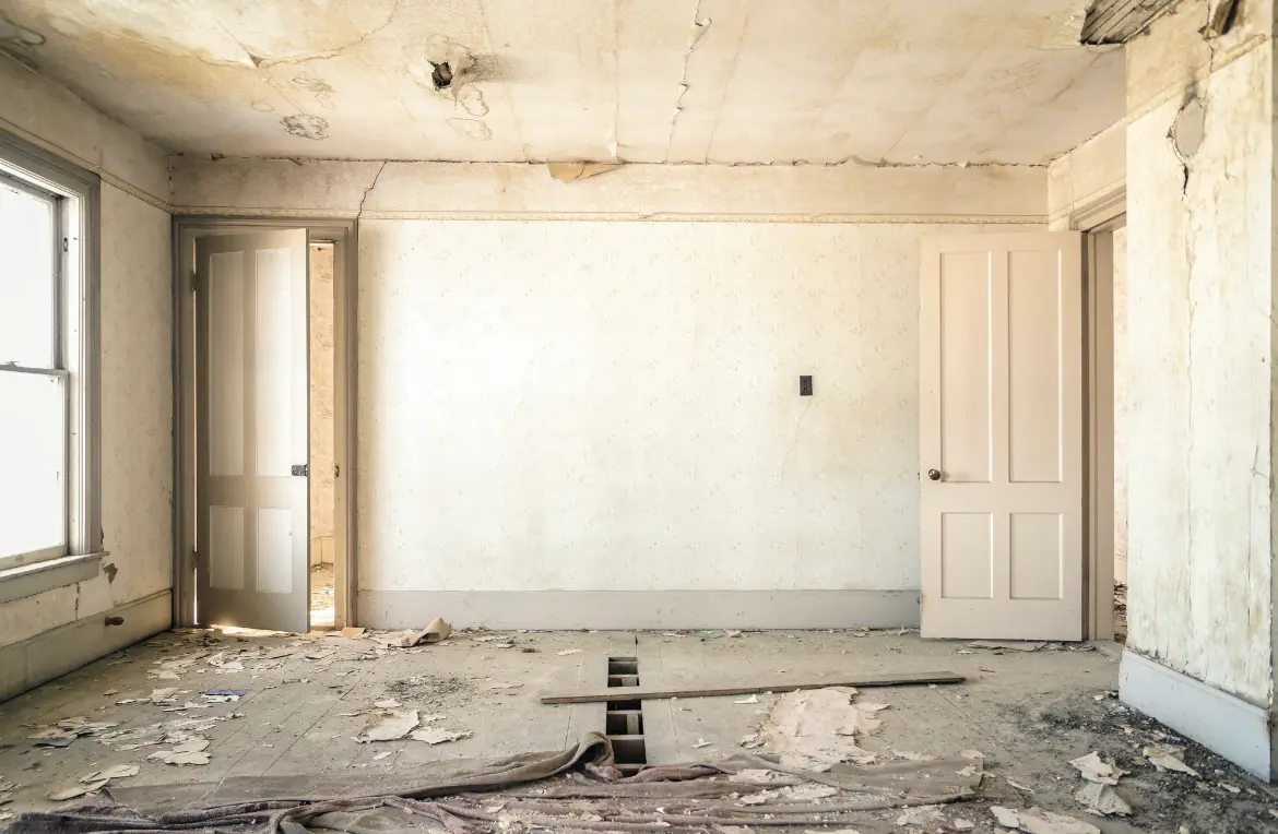 Waste disposal crew managing a cleanout project in Johnstown